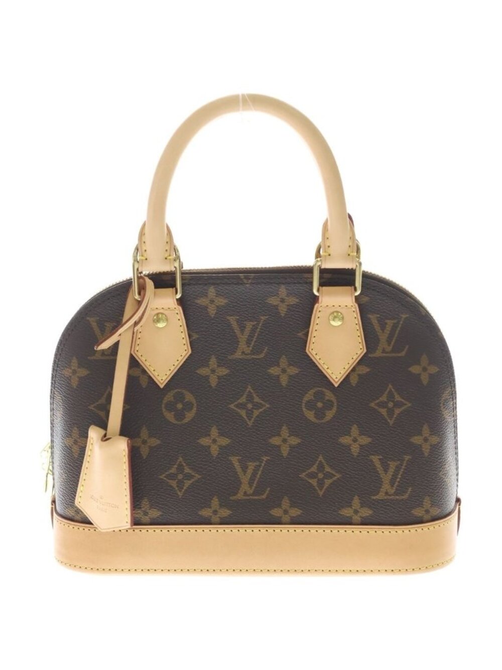 Louis Vuitton Monogram Alma BB Leather 2-Way Shoulder Bag Brown